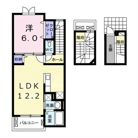 Ｃｒｅａｔｉｏｎ　Ⅱの物件間取画像